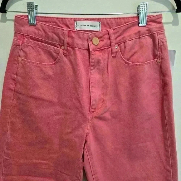 Articles of Society The Village Jean Flamingo NWT Straight Leg Women's 26 - Picture 2 of 16